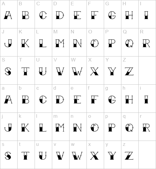 Matrix Font Tattoo Script Font Maker