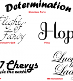 Tattoo Fonts Style Design Ideas