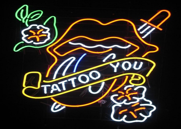 Tattoo And Piercing Neon Signs For Tattoo Shop Las Vegas