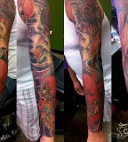 Stain Tattoo Full Arm