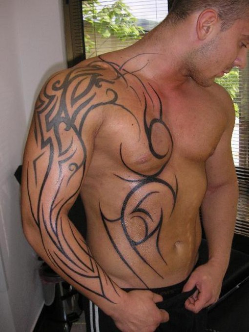 Cool Tradition Tribal Tattoos For Man