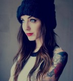 Shoulder Tattoo and Nose Piercing for Girl