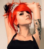Lip Piercing and Arm Tattoo for Girl Ideas
