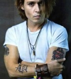 Cool Johnny Depp Arm Tattoos