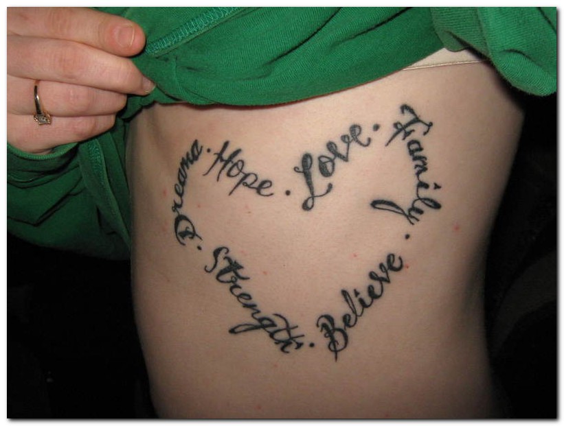 Inspirational Quotes Tattoos Designs