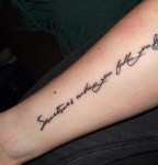 Quotes Tattoo for Men on Right Hand