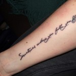 Quotes Tattoo for Men on Right Hand