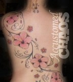 Beautiful Motherhood Flower Back Tattoos for Women