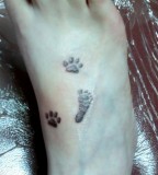 Motherhood Tattoos Design for Moms Feet
