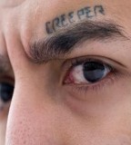 Teardrop Tattoo with Cool Lettering