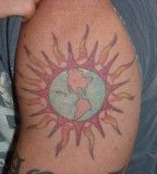 Firing Earth Men Sleeve Tattoo