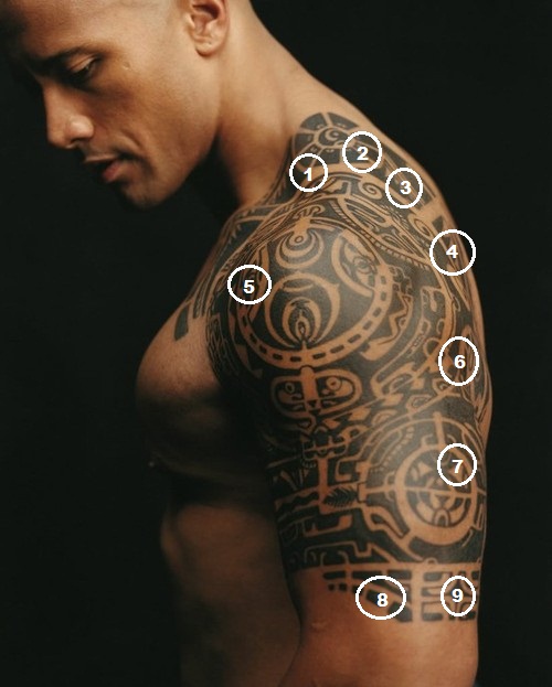 The Rock Tribal Tattoos For Men