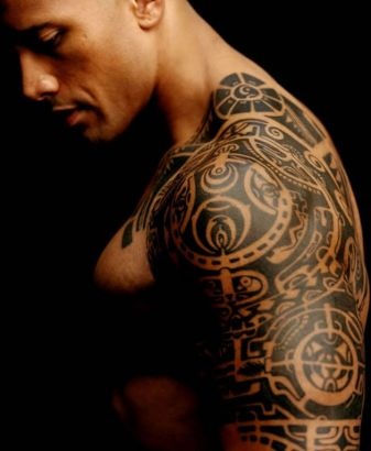 Amazing The Rock Tribal Tattoo Design