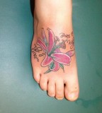After Tiger Lily  Tattoo Picture on Foot
