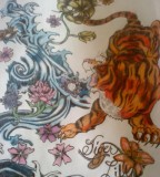 Tattoo Design Tiger Lily Artwork Sample
