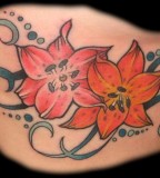 Tattoos of Tiger Lilies for Woman