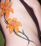 Yellow Tiger Lily Tattoos Beauty Of Pride Of Prosperity