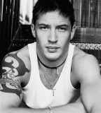 Tom Hardy Right Arm Tattoo Black and White Wallpaper