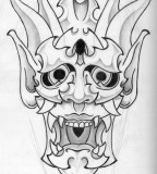 Japanese Mask Tattoo Design Pictures Art