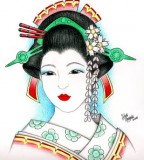 Art Traditional Japanese Geisha Tattoo Designs