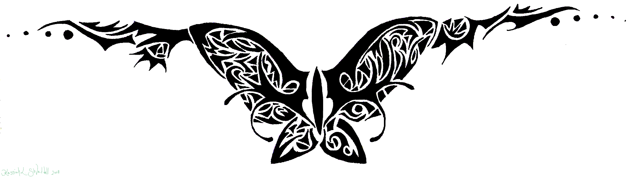 Fancy Butterfly Tramp Stamp Tattoo By Ryvienna On Deviantart, Tramp Stamp T...