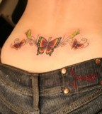 Tramp Stamp Tattoo Design for Lower Back 