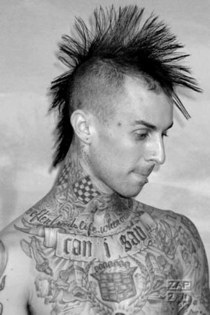 Taunting Funny Tattoos Of Travis Barker