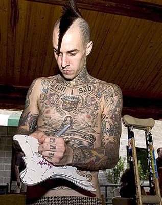 Travis Barker  Full Tattoos Picture
