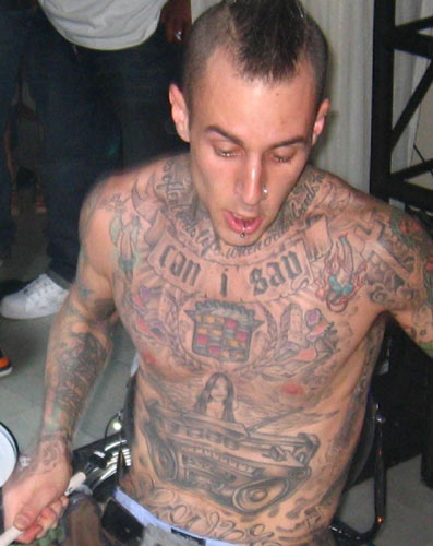 Whole Body  Travis Barker Tattoo Pictures