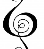 Treble Clef Spiral Tattoo By Neongiraffe for Men and Women