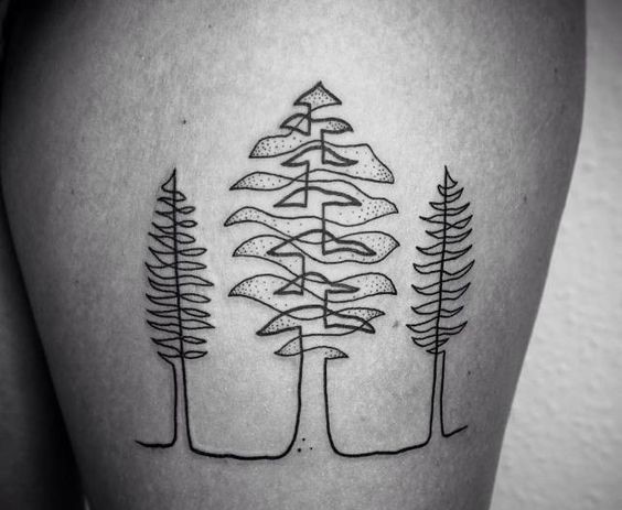 tree-autumn-tattoo-on-leg