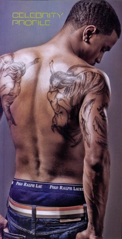Trey Songzs Upper Arm and Shoulder Tattoos