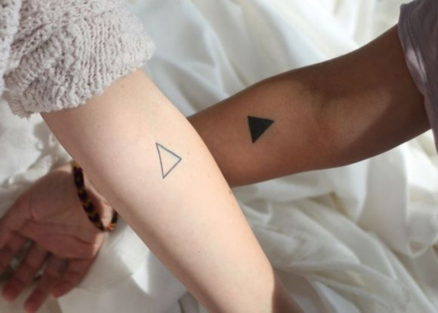 triangle couples tattoos