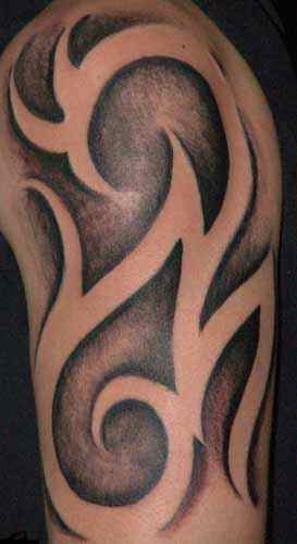Tribal Half Sleeve Tattoo Close-Up