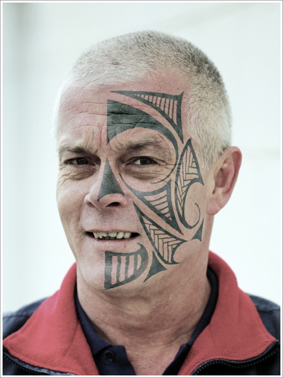 tribal face tattoo 1