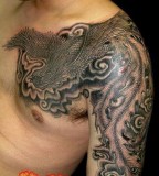 Amazing Tribal Phoenix Tattoos Cover Up