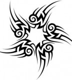 Awesome Tribal-Star Tribal Tattoo Design Ideas by Burbrujita