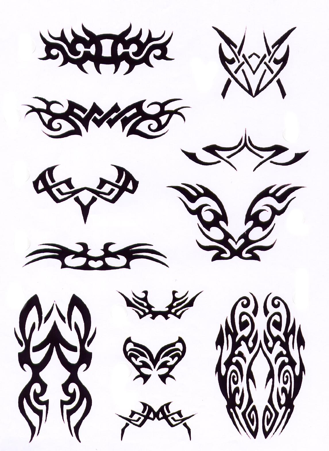 Various Cool Tribal Tattoo Design Sketches Tribal Tattoos Sets