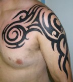 Chest to Arms Tribal Tattoo Designs for Men and Women - Tribal Tatoos