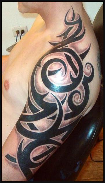 Polynesian / Tribal Upper-arm Tattoos Design for Men – Tribal Tattoos