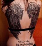 Nice Angel Wing Tattoos For Women