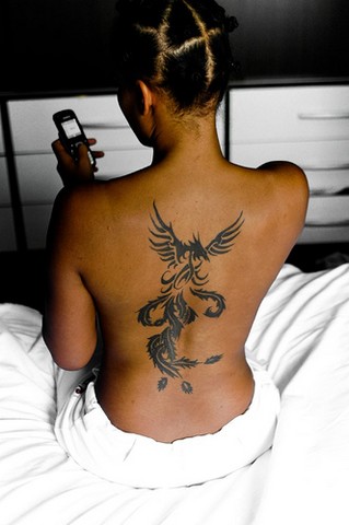 Tribal Back Tattoos On Women