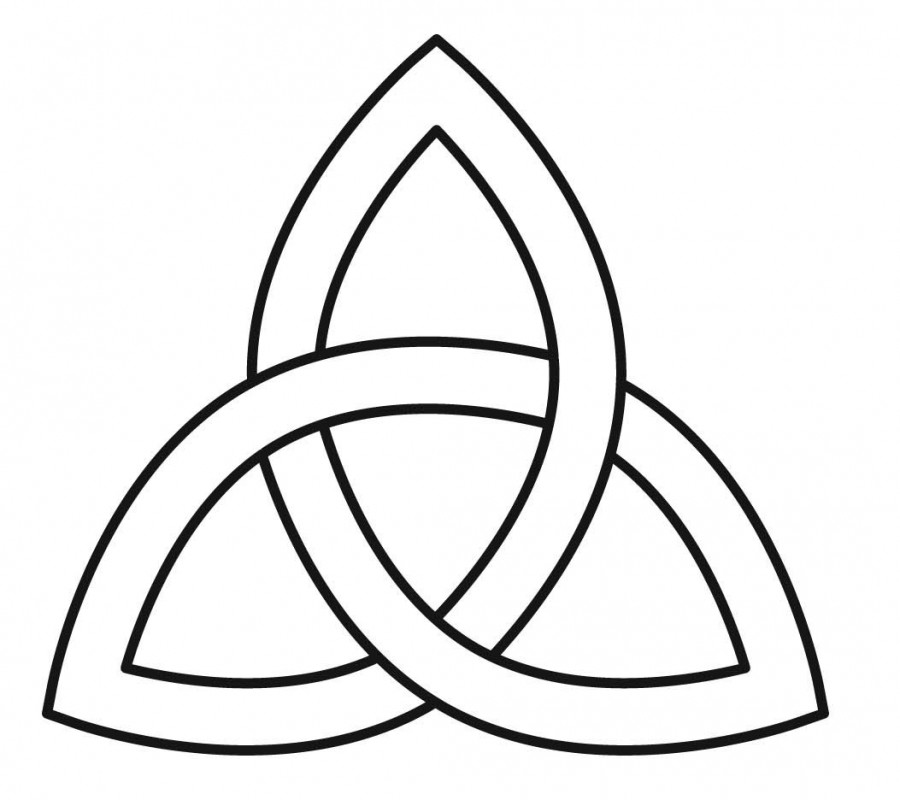 Trinity Knot Basic Design Sketch for Tattoo