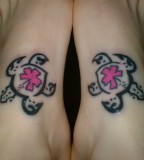 Symmetrical Turtle Tattoo Design