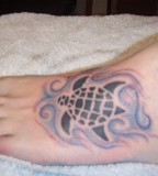 Charming Turtle Tattoo On Foot