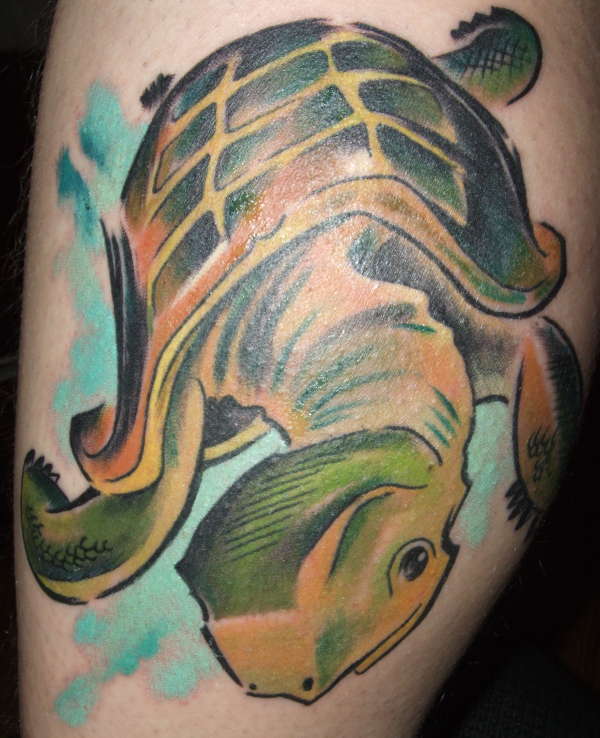 Green Turtle Tattoo Pictures