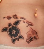 Abdomen Turtle Tattoos Ideas