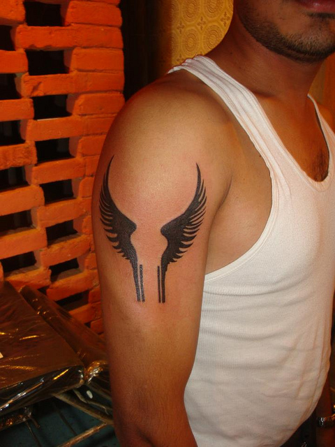 Valkyrie Wings Tattoo On Arm Picture