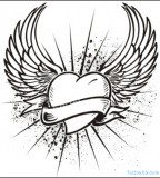 Max Payne Valkyrie Wings Tattoo