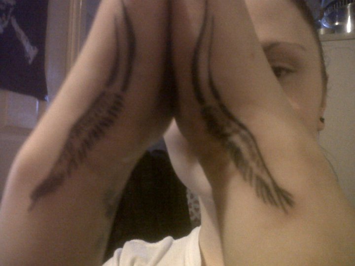 Valkyrie Wing Tattoo On Hand